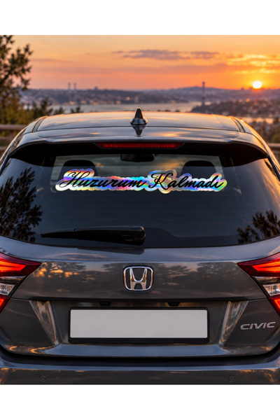 şimika tuning tuningmarketim Huzurum Kalmadi Hologram 54X6 cm Quality Printed...