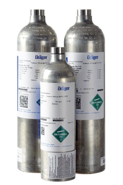 Dräger Testgas 34L, 50 Vol.-% CH4/N2