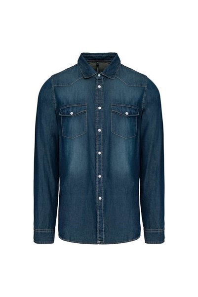 Kariban Men's long-sleeved Denim shirt - KA519