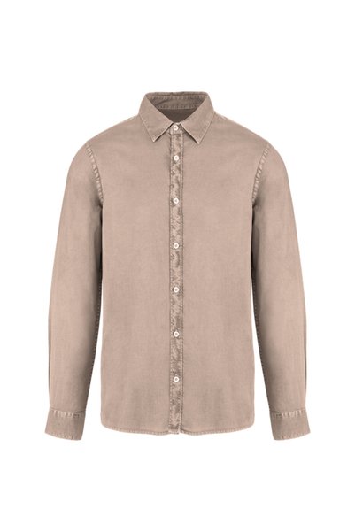 Native Spirit Men's shirt, washed Organic Cotton, straight fit, - NS502