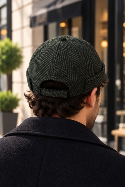 ZERAMİNE Kaşe Docker Bere Şapka Yünlü Unisex