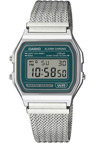 Casio Ceas bărbătesc Vintage A158WEM-3DF, Cuarț, 33.2mm, 3ATM