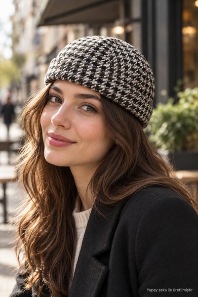 ZERAMİNE Kaşe Docker Beanie Hat Woolen Unisex