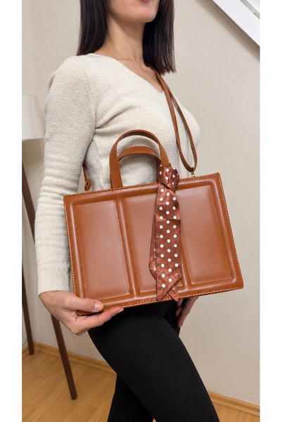 Meryliva Bags حقيبة يد وكتف نسائية بتفاصيل وشاح، حقيبة يومية أنيقة مع حزام قا...