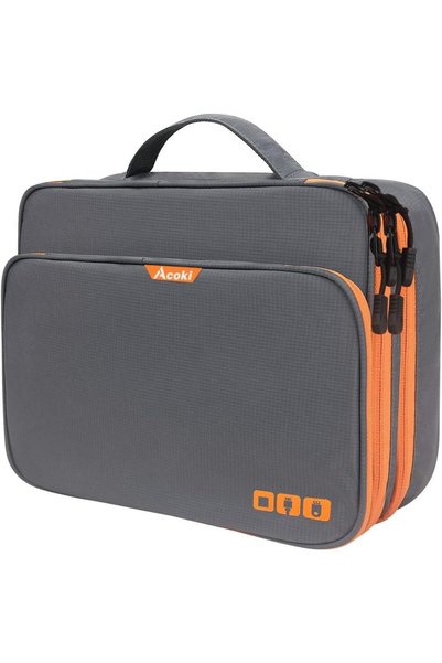 GENERAL Three Layer Electronic Accessories Organizer, Acoki New Storage Handb...