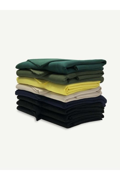 Yiğit Kumaş Ribbed Şardonlu 3 Thread Fabric Set - 8 Pieces