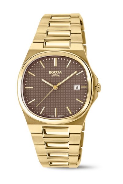 Boccia Ceas bărbătesc Slim 3657-06, Cuarț, 39mm, 5ATM
