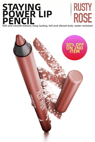 Alix Avien Waterproof Soft Lip Liner - Staying Power Lip Pencil 65 Rusty Rose