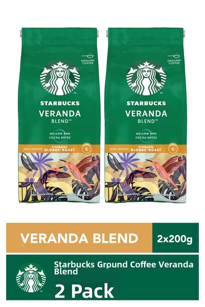 Starbucks Patio Blend Ground Coffee 2X200G