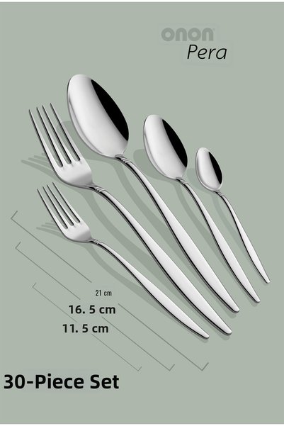 on-on Pera 30 Piece Fork Spoon Set 18/10