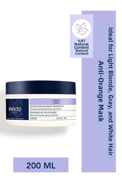 Phyto Purple Repair Purple Mask 200ml Women – Yellow, Gray and White Hair Col...