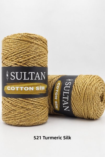 hobi dünyası evim 1 Piece Sultan Cotton Sim 260 Grams 100 Meters 2 mm Ip Cant...