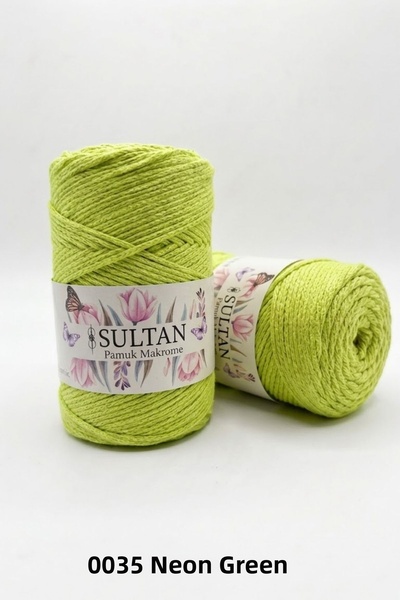 hobi dünyası evim 1 Piece Sultan Cotton Macrame 260 Grams 100 Meters 2 mm Rop...