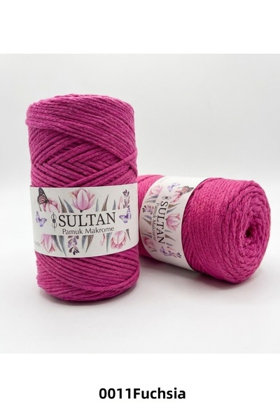 hobi dünyası evim 1 Piece Sultan Cotton Macrame 260 Grams 100 Meters 2 mm Rop...