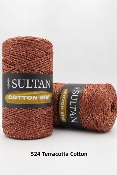 hobi dünyası evim 1 Piece Sultan Cotton Sim 260 Grams 100 Meters 2 mm Ip Cant...
