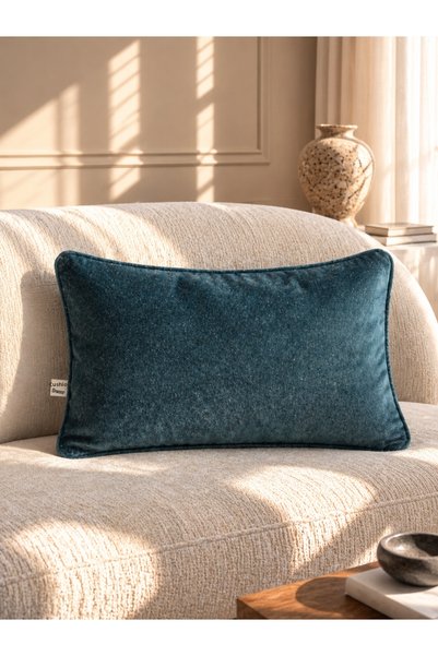 needle home textile .decoration Lusso Turkuaz Kirlent Kilifi (30X50)