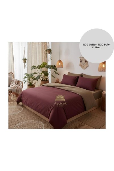 ayçiçek home Double Duvet Cover Set 180/200 Elastic-Free Bed Sheet 180/220 Du...