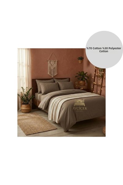 ayçiçek home طقم غطاء لحاف مزدوج 180/200، غطاء لحاف مطاطي 180/220، 4 قطع أغطي...