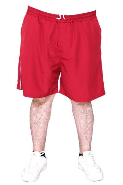 ModeXL Ανδρικό μαγιό Mode XL σε μεγάλο μέγεθος, λευκή γραμμή 21451 Claret Red