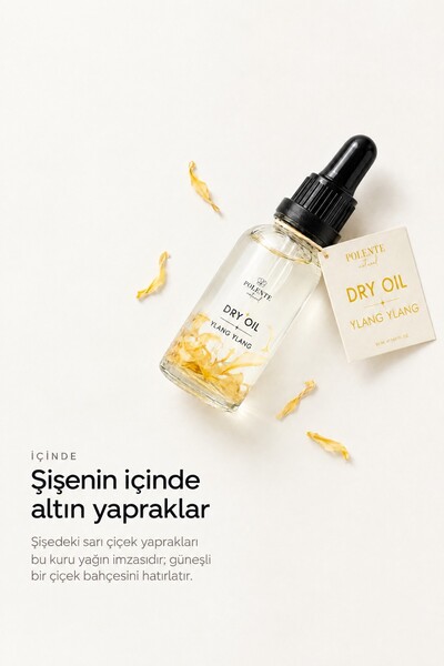 Polente Natural Ylang Ylang Dry Oil - Çok Amaçlı Kuru Yağ (50 ml)