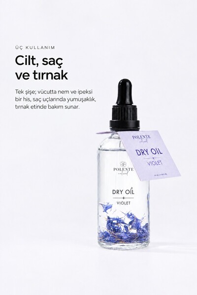 Polente Natural Violet Dry Oil - Çok Amaçlı Kuru Yağ (100 ml)