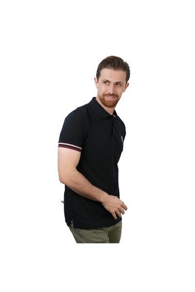 Giordano Men's Performance Polo: Classic Piqué, Tipped Collar, Embroidered De...