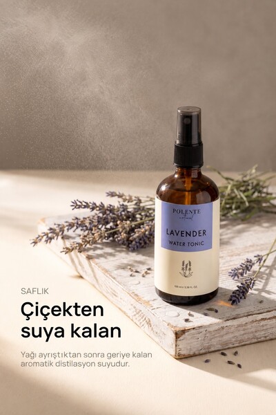 Polente Natural Lavanta Suyu - %100 Saf Hidrosol (100 ml)
