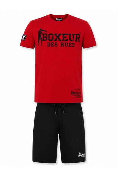 Boxeur Des Rues Set bărbați Boxeur des Rues: Șorturi de bumbac negre + Tricou...