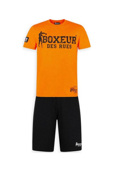 Boxeur Des Rues Set bărbați Boxeur des Rues: Șorturi de bumbac negre + Tricou...