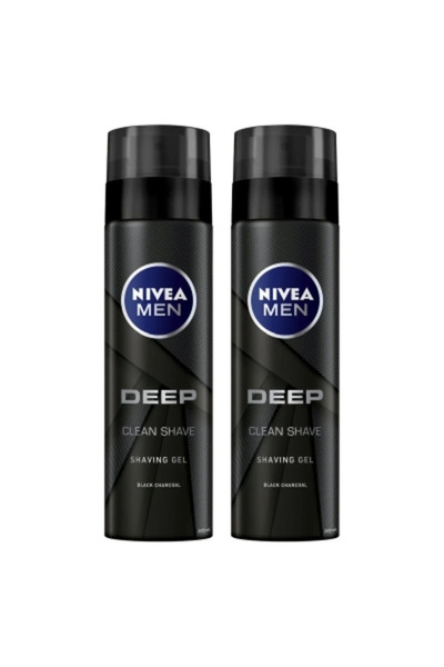 NIVEA Двоен пакет гел за бръснене 200 мл Дийп
