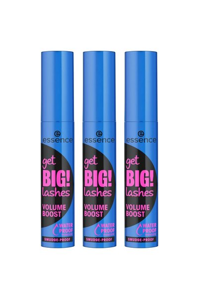 Essence 3x PACK Mascara get BIG! lashes VOLUME BOOST WATERPROOF mascara, 12 ml