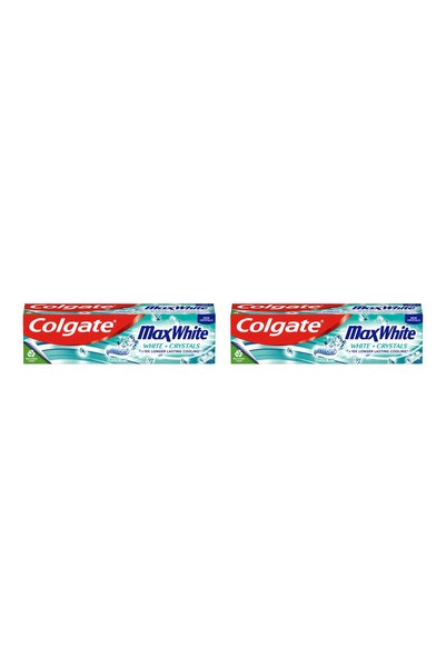 Colgate 2x ΠΑΚΕΤΟ Οδοντόκρεμα Max White με Λευκούς Κρυστάλλους 75ml