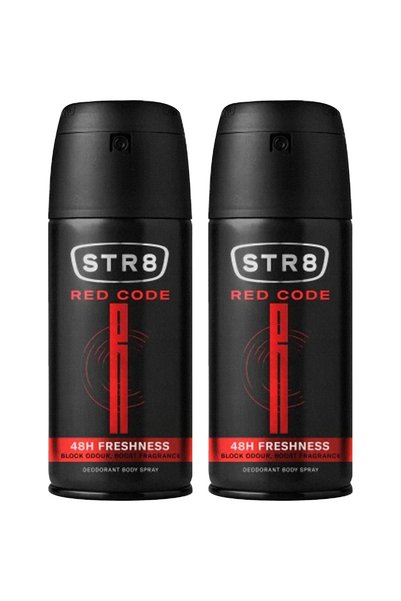 str8 2x PACK DEO SPRAY RED CODE MEN, 150ML C R19