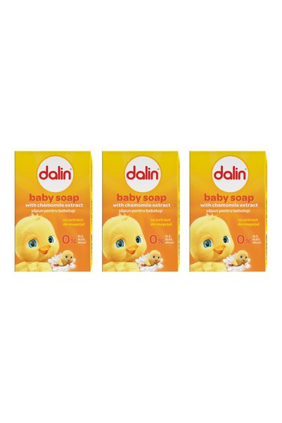 Dalin 3x PACK Solid body soap with chamomile, 100 g,