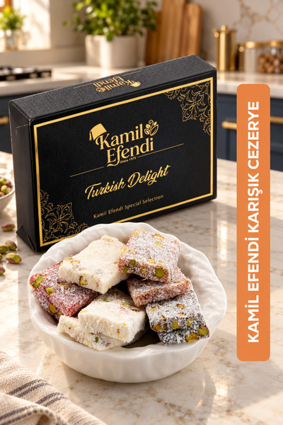 KAMİL EFENDİ 1975 Bol Fıstıklı Karışık Cezerye Kutusu 250 gr Cezerye Çeşitler...