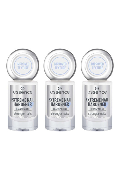 Essence 3x PACK Transparent nail hardener THE EXTREME NAIL HARDENER Essence, ...