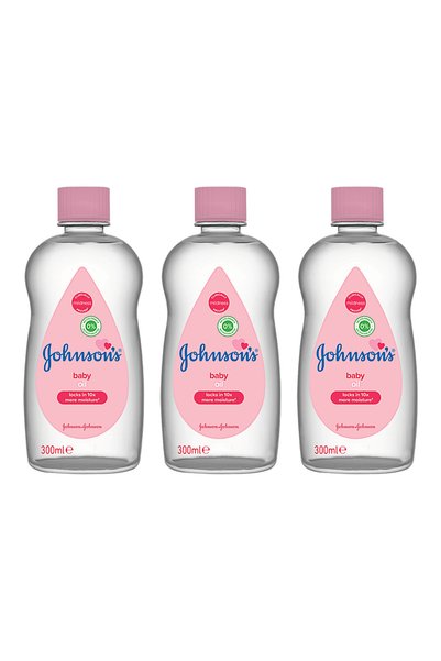 Johnson's 3x ΠΑΚΕΤΟ Λάδι Σώματος Μωρού 300 ml