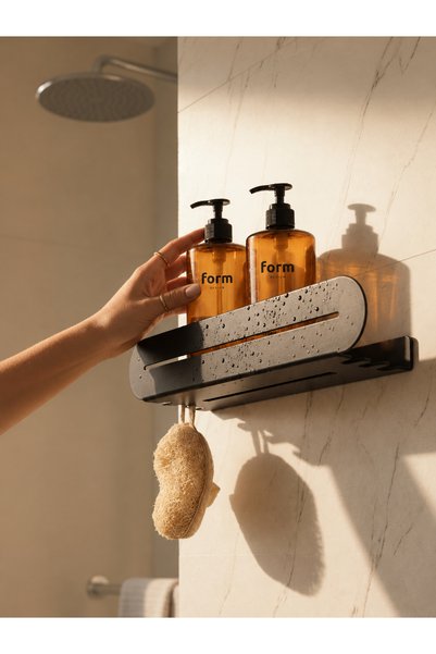 Genel Markalar Duş Rafı Yapışkanlı Paslanmaz Şampuanlık Banyo Sabunluk Organizer