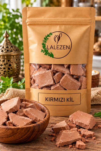 LALEZEN Kırmızı Kil - Kırmızı Külçe Kil 100 gram