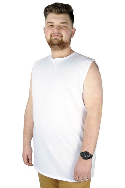 ModeXL Mode XL Large Size Men's Basic Undershirt 20004 White