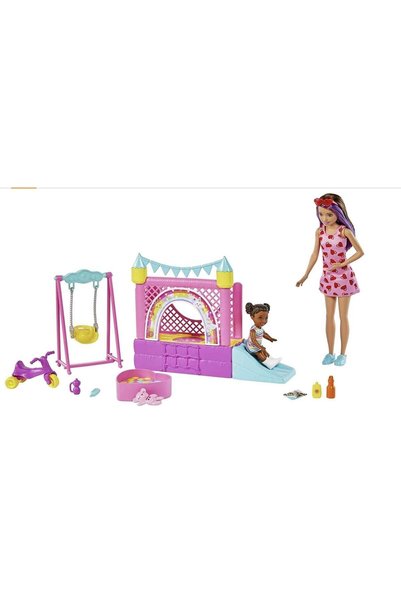 Barbie Bebek Bakıcısı Skipper Oyun Evi Seti