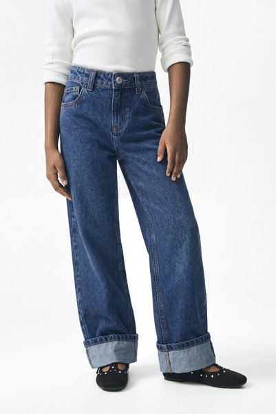 LEFTIES KIZ ÇOCUK Paça detaylı straight fit jean