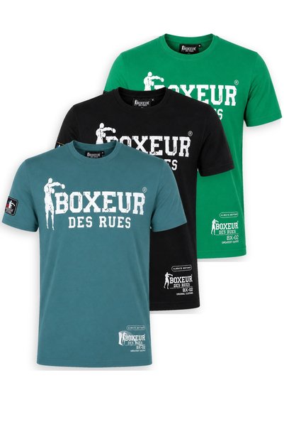 Boxeur Des Rues Tricouri bărbătești, pachet de 3, croială slim-fit: Albastru ...