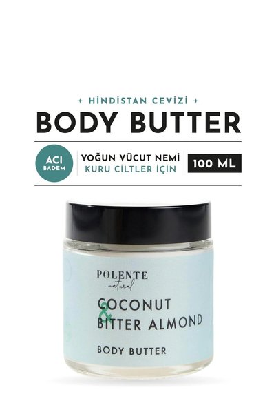 Polente Natural Coconut & bitter almond body butter - intense body moisturize...