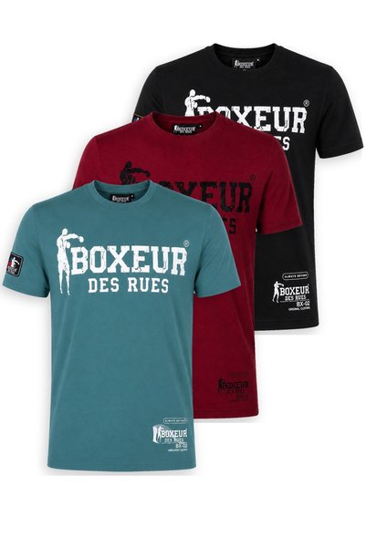 Boxeur Des Rues Tricouri bărbătești, pachet de 3, croială slim-fit: Albastru ...