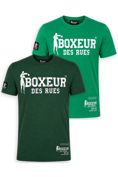 Boxeur Des Rues Pachet de 2 tricouri bărbătești Boxeur des Rues: Verde închis...