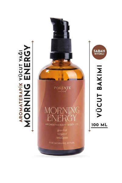 Polente Natural MORNING ENERGY - Sabah Rutini için Aromaterapik Vücut Yağı (1...