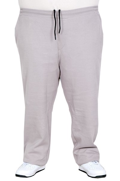 ModeXL Mode XL Μεγάλο Μέγεθος Ελαστικό Πλεκτό Παντελόνι INTER 11109 ΓΚΡΙ