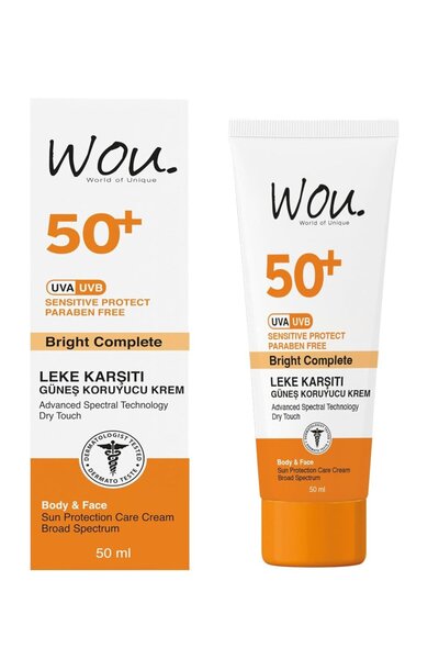 WOU World of Unique WOU Leke Karşıtı Güneş Kor. Krem 50Ml