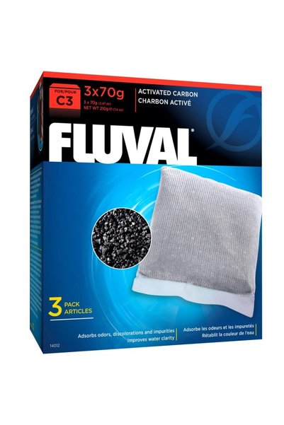 Fluval C3 Karbon - 3'lü Paket, Siyah